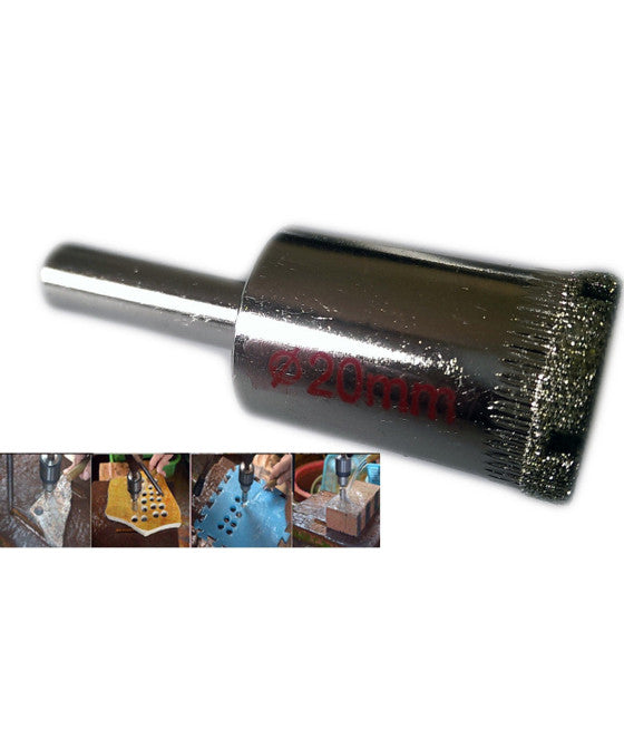 Plazas de cabeza plana para madera 6 piezas Sugerencias Cortadores por taladro 92087