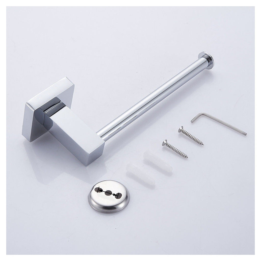 Roll door toilet paper bathroom toilet square stainless steel wall