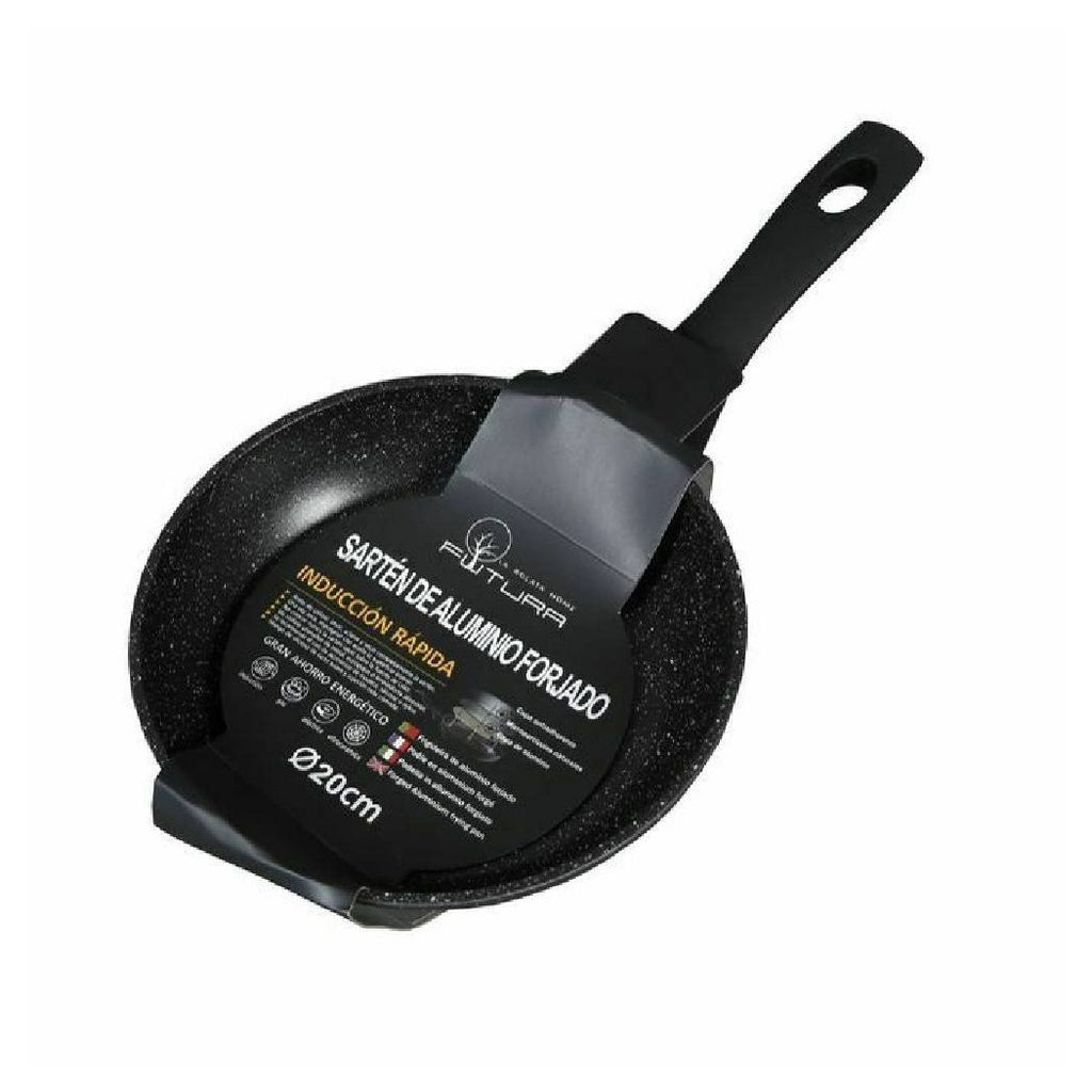Sartén con mango de aluminio Diámetro de granito antiadherente forjado 20 cm