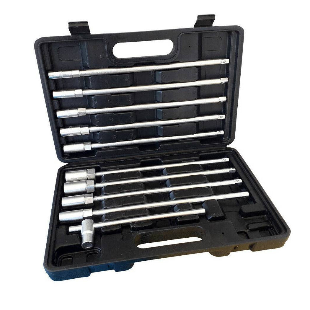 Set 11pcs clave de clave de clave hexagonal extra larga de 11pcs 9s 8-19mm ZT5011