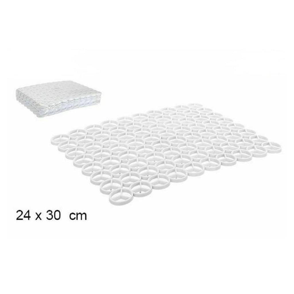 Set 12pcs Barra de barra de barra de barra de barra de plástico 30 x 24 cm Blanco