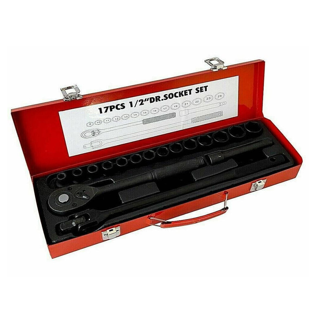 Set 17 PCS brújula hexagonal 1/2 "de 8 a 24 mm con trinquete STRUNG MR70795