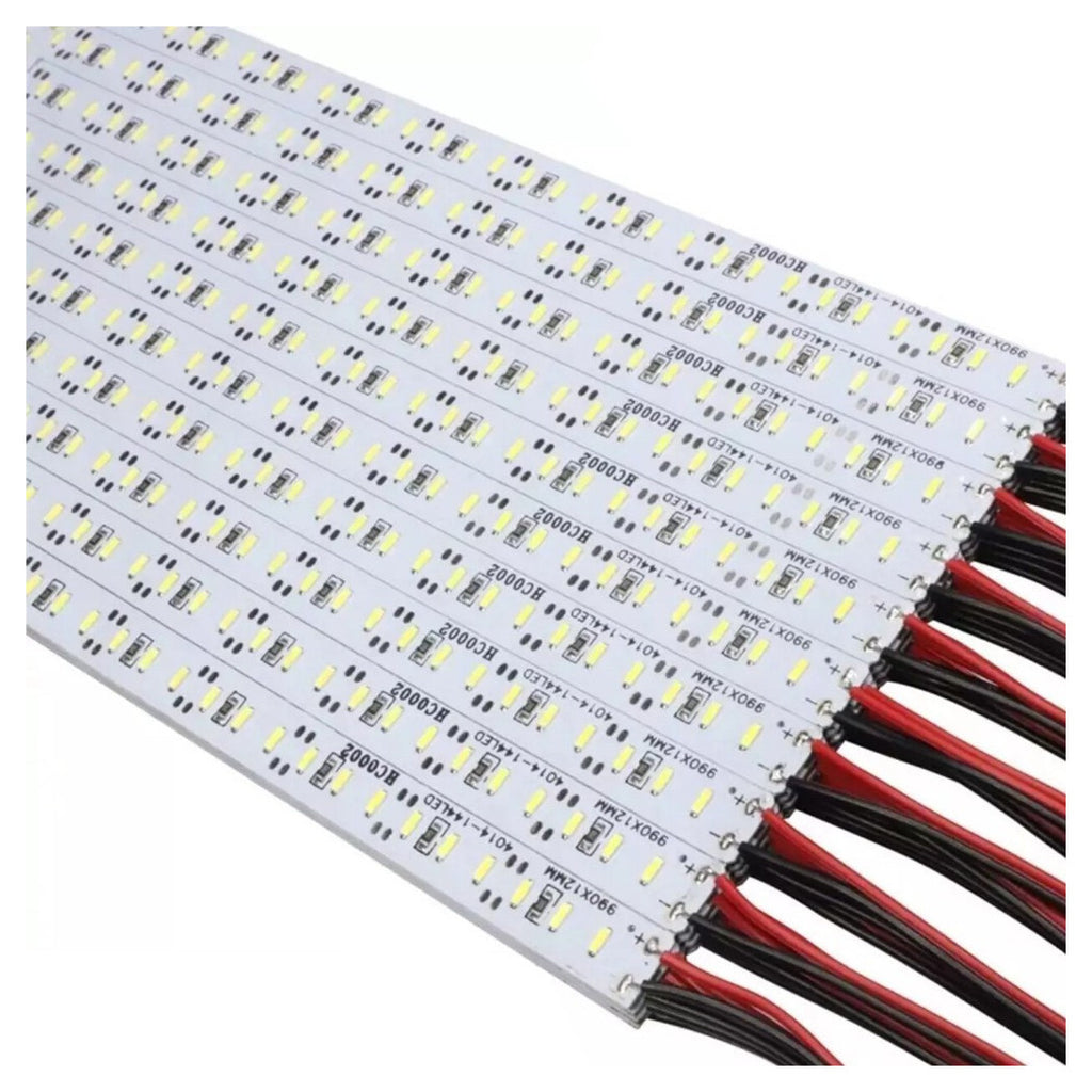 SET 2 BARRE DE 1 METRO STRISCIA LED RIGIDA PROFILO SMD 4014 MONOCOLOL 144 LED/M