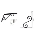 Soportes angulares 2pcs Soporte de soporte angular soporte 300x350mm GRIS BLANCO