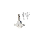 Set 2 Poleas Polea para la racha de secado de rosca Ropa de ropa Carrutchen