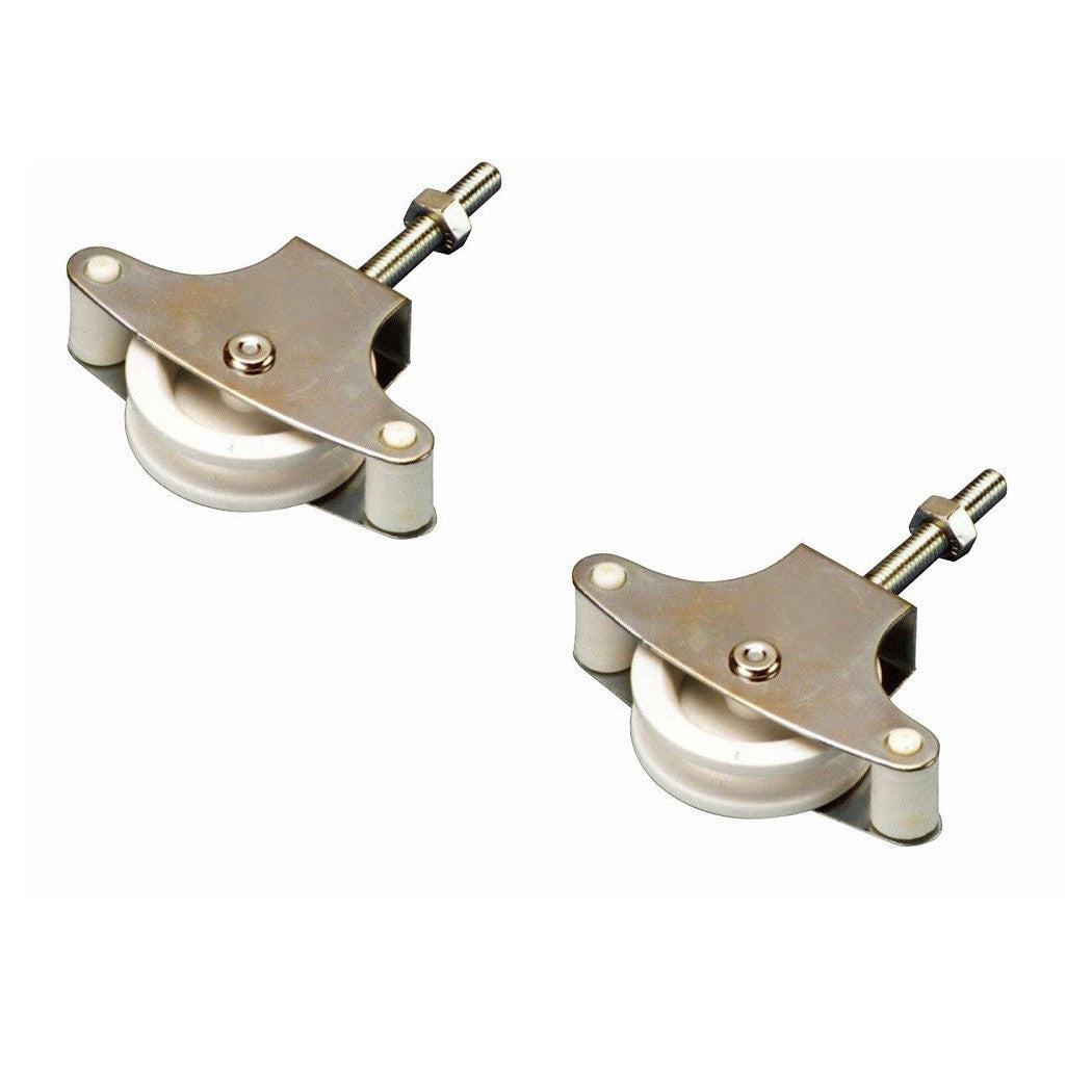 Set 2 Poleas Polea para la racha de secado de rosca Ropa de ropa Carrutchen