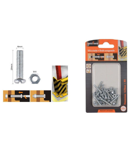 Set de 22 piezas de gancho de gancho con hilo dorado 1/2 "Accesorios pequeños