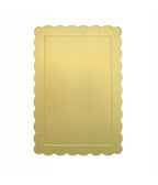 Bandeja de madera de bambú rectangular Edge alto x 41x29x2.5cm Comida de desayuno