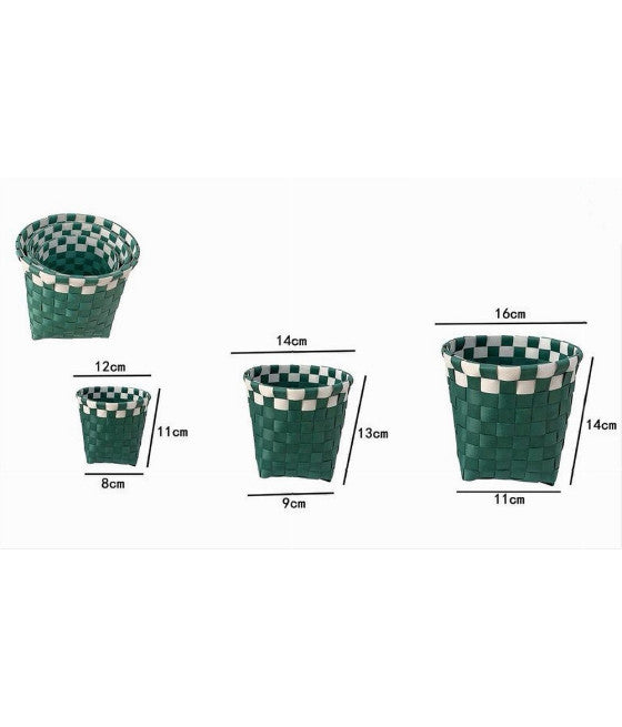 Establecer 3 casetes Caja de madera natural Decoupage Tris Matrioska Box