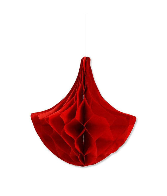 Set 3 Festoons Red Decorative Sphere Velling Decorations Decorations Fiestas