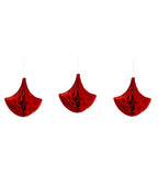 Set 3 Festoons Flower Decorative Red Velling Paper Decorations Decorations Parties