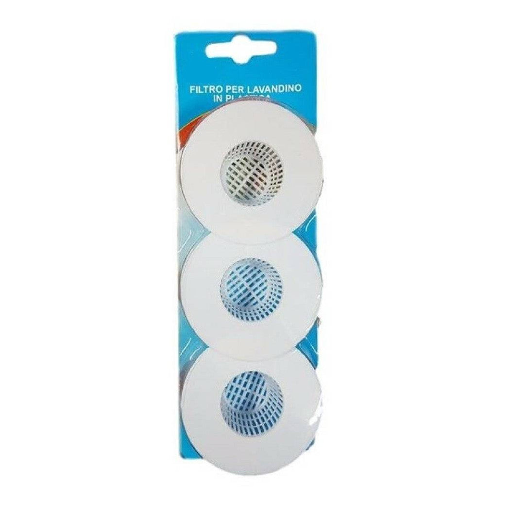 Set 3 filtro de plástico para el baño del lavabo