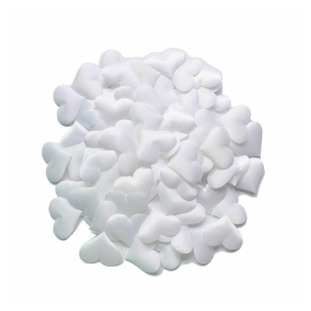 Set 50 piezas de corazones corazones en decoración decorativa decoración blanca 2 cm