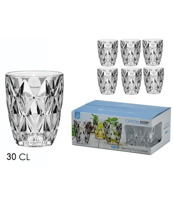 Set 6 tazas de tazas de café con platillos de cerámica decorados Fantasy Pois Blacks