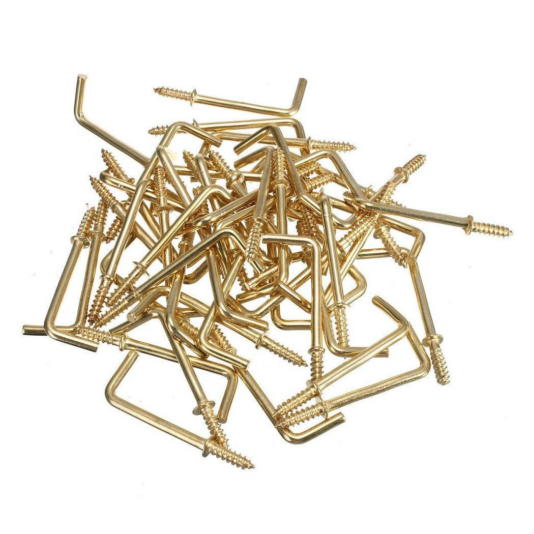 Set de 22 piezas de gancho de gancho con hilo dorado 1/2 "Accesorios pequeños