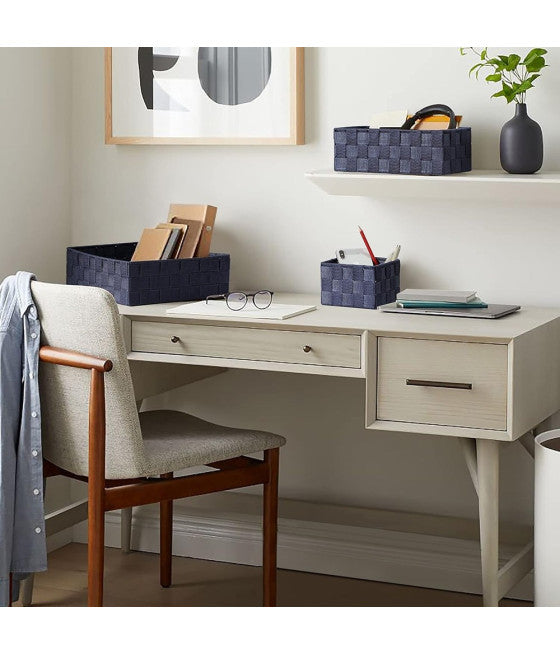 Set 3 cestas organizador baño baño impermeable baño de baño maquillaje