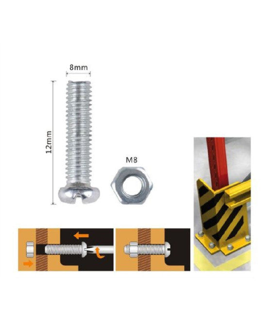 KIT 420 Tornillos de cabeza de cabeza redonda plana CrossPrint CrossPrint 12 Mediciones