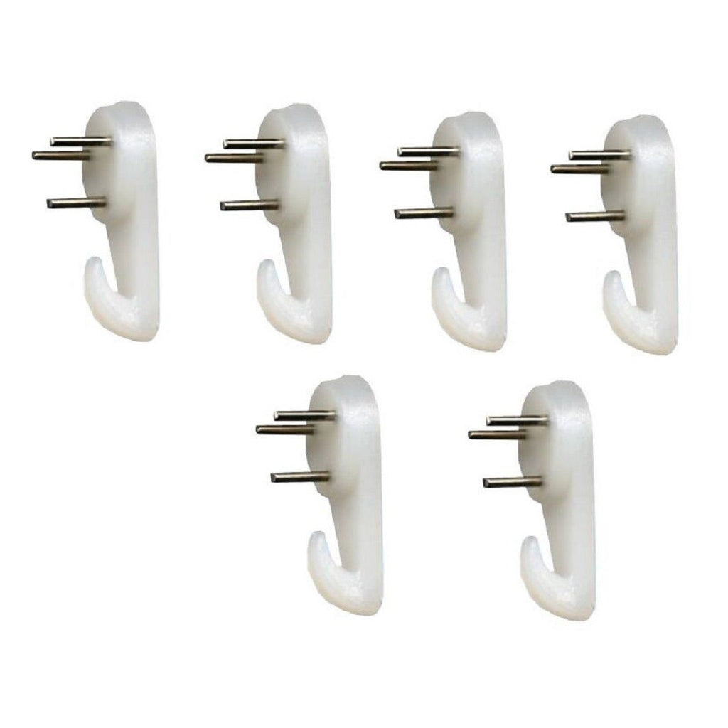 Set de 6 piezas de gancho para el panel de panel de pared de nylon con clavos de 3 cm
