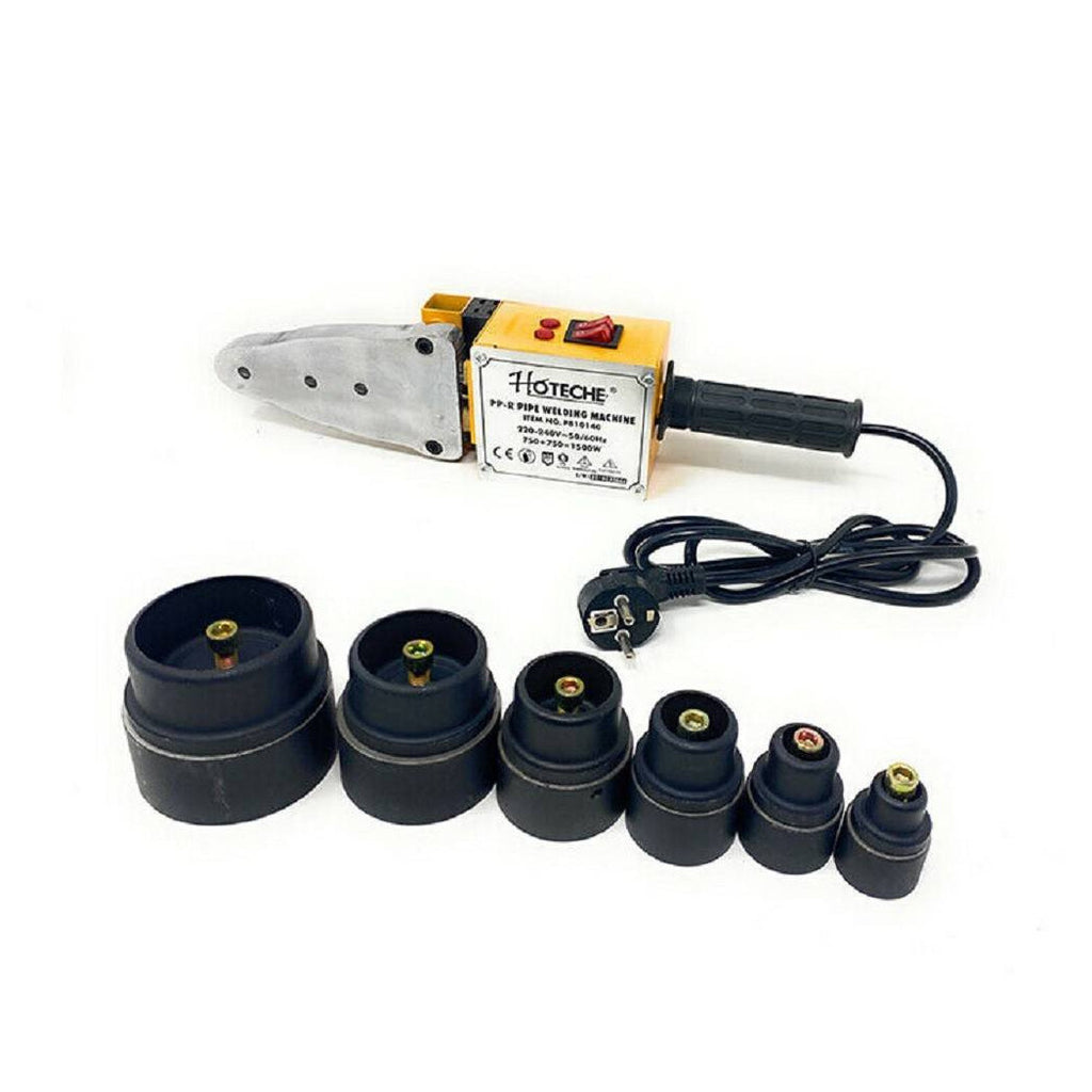 Soldador de poliFuser 1500W para tubos con 6 matrices Accesorios de herramientas de bricolaje