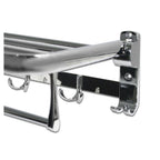 Soporte de doble estante resellable con ganchos de albornoz 52819