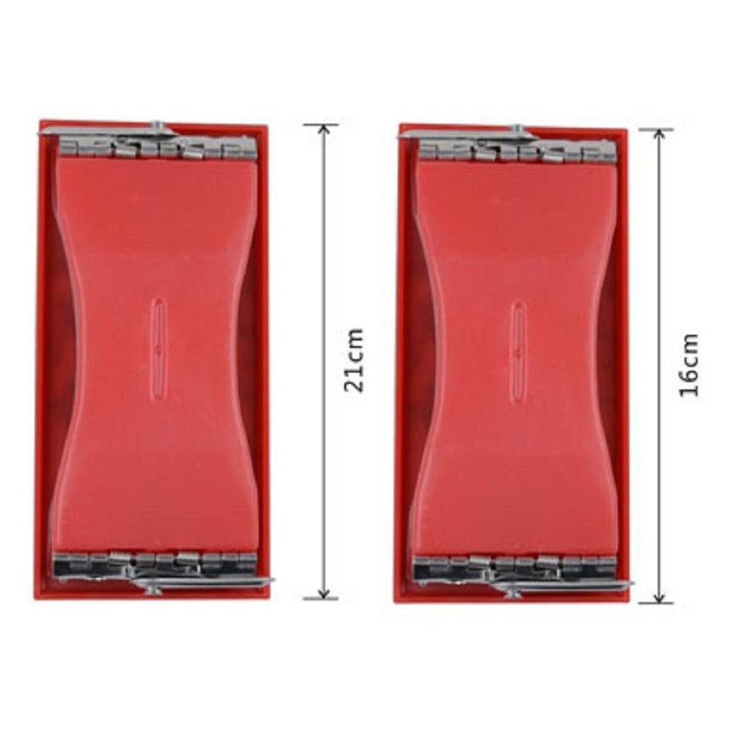 Soporte de papel de lija de 2pc soporte manual de lijador 100x210 160x58 mm