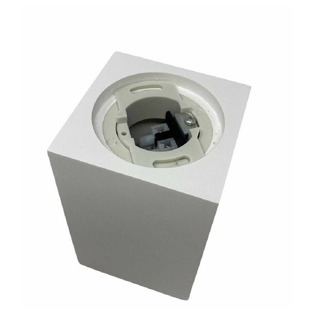 Soporte de techo de apliques en cubo pintado yeso GU10 Attack GS-C14