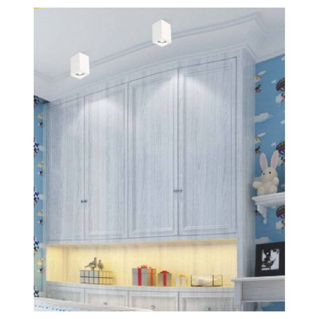 Soporte de techo de apliques en cubo pintado yeso GU10 Attack GS-C14