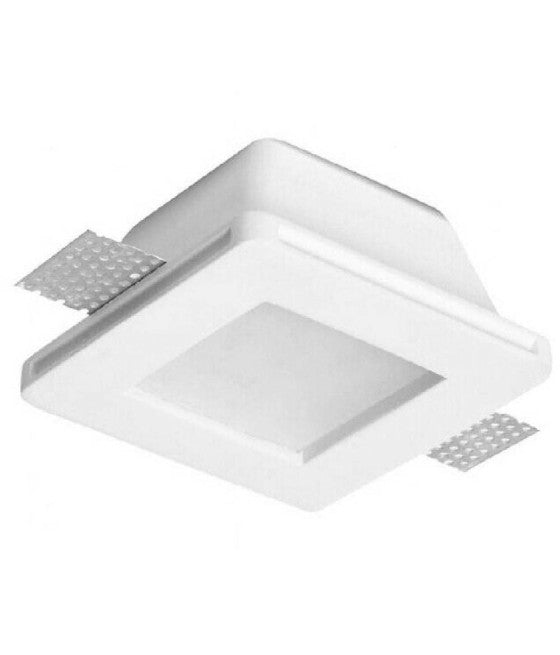 Recessed spotlight door GU10 square adjustable steel lamp holder P3