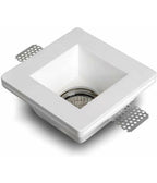 Recessed spotlight door GU10 square adjustable steel lamp holder P3