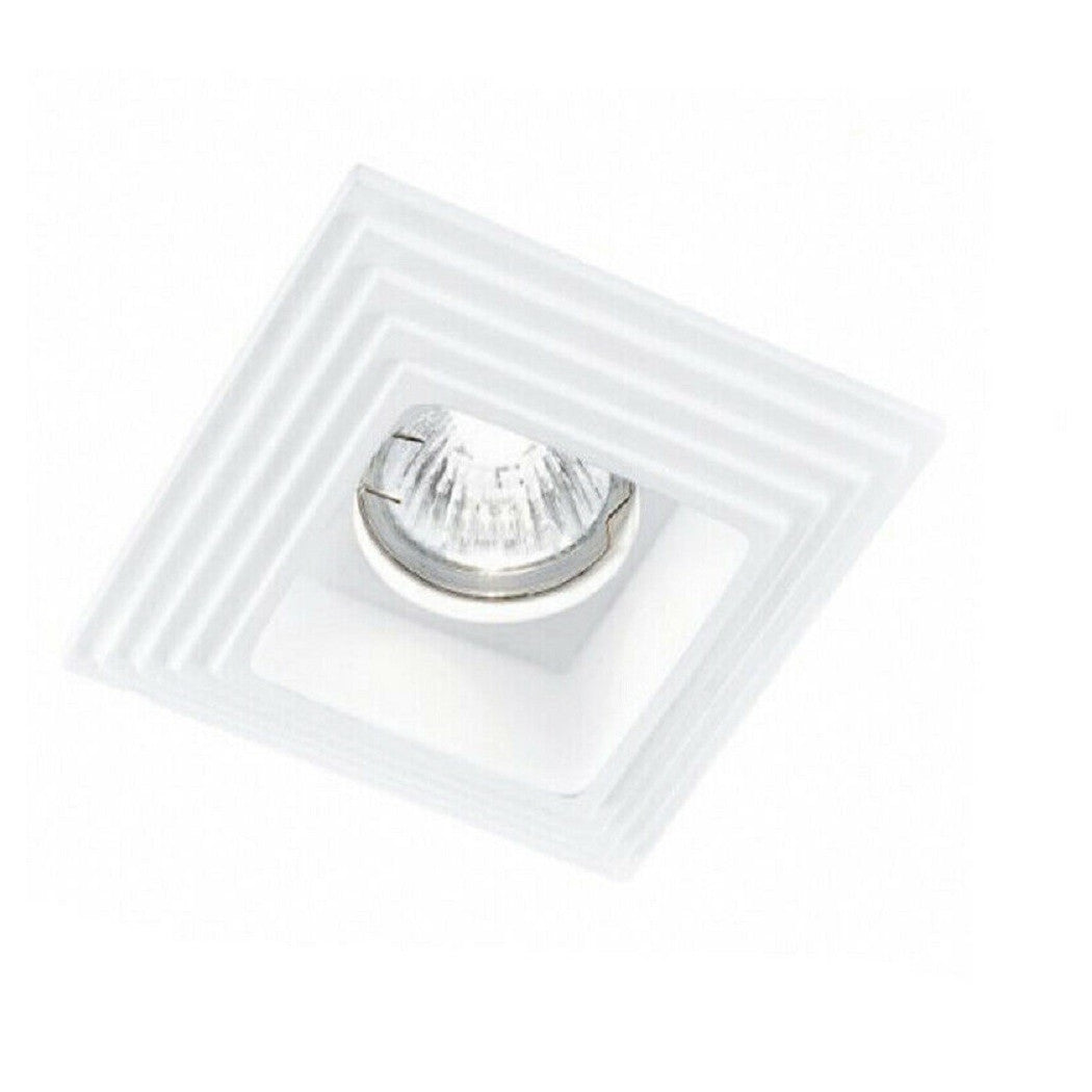 Soporte de yeso retráctil empotrado Patrón cuadrado Pantalla Pantalón GU10 GS-16