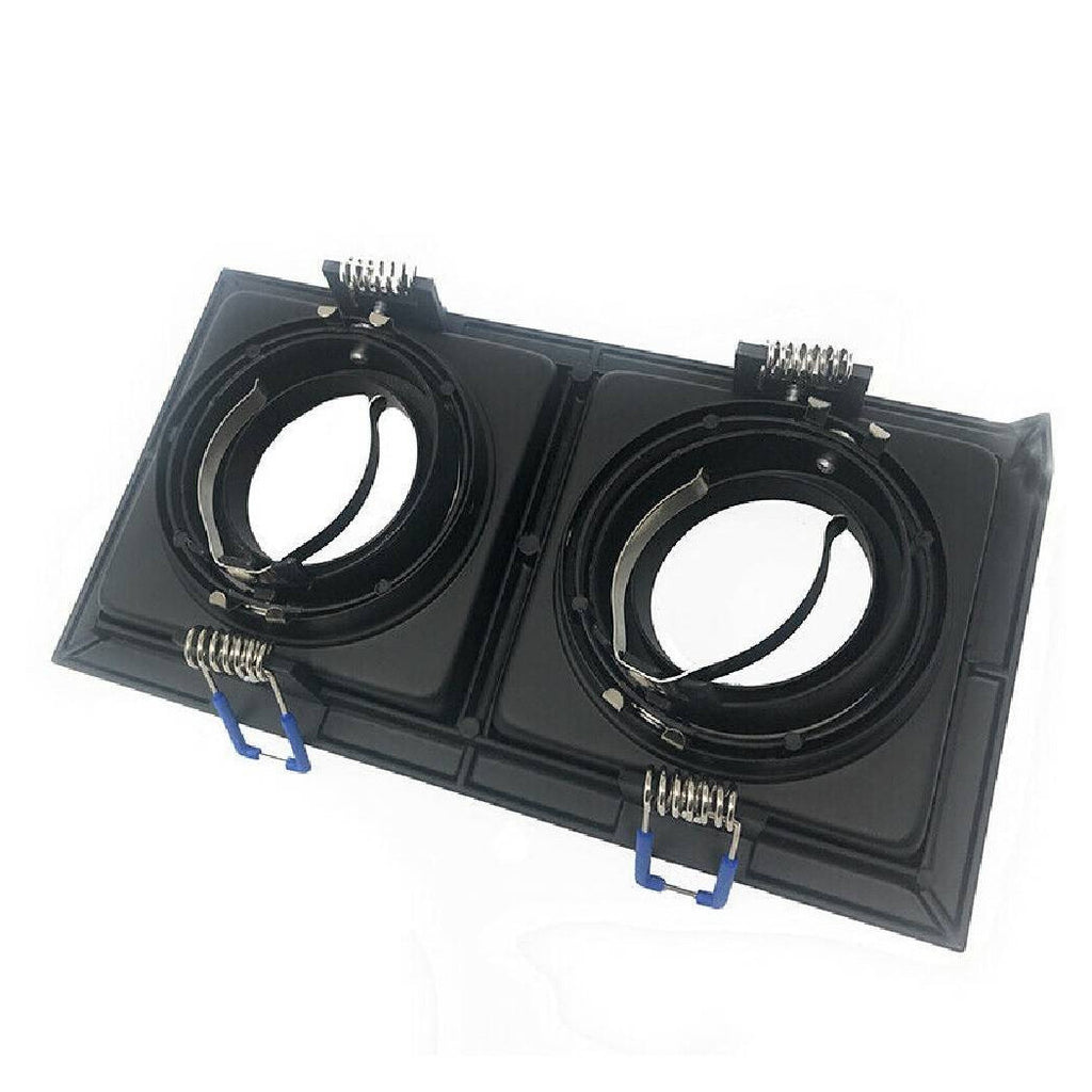 Soporte empotrado doble ajustable para dos focos para P24 Encimera