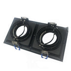 Soporte empotrado doble ajustable para dos focos para P24 Encimera