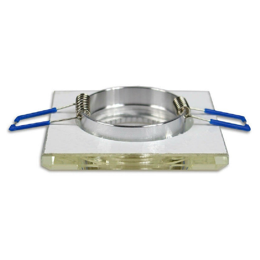 Soporte empotrado para foco cuadrado P16 Glass Glass Gold Gold Silver