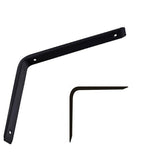Soportes angulares 2 PCS Soporte de soporte Cierre de soporte 150 x 120 x 30 mm negro