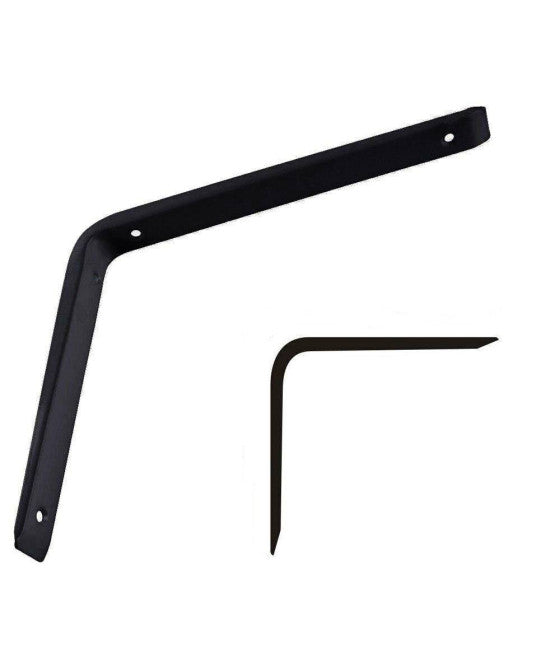 Soportes angulares 2 PCS Soporte de soporte Cierre de soporte 150 x 120 x 30 mm negro