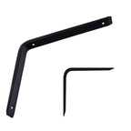 Soportes angulares 2 PCS Soporte de soporte Cierre de soporte 150 x 120 x 30 mm negro