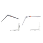 Soportes angulares 2pcs Soporte de soporte angular soporte 300x350mm GRIS BLANCO