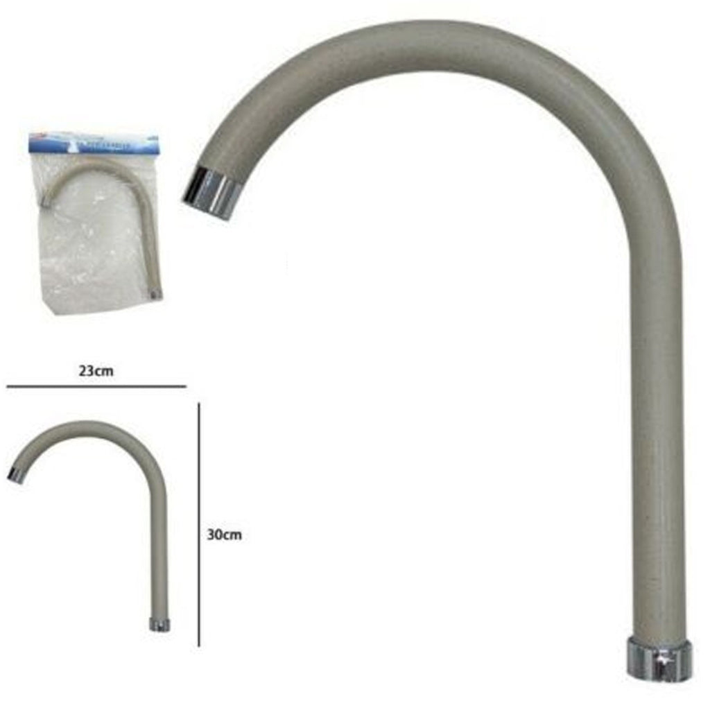 Spare barrel mixer tap kitchen sink high round curve oat