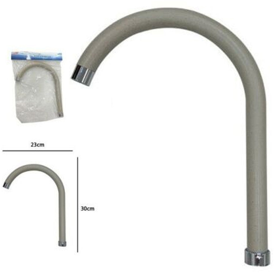 Spare barrel mixer tap kitchen sink high round curve oat