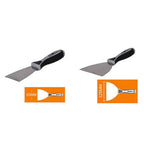 Spátula de acero 2pz Mango antideslizante para pintores de escotores 63 125 mm