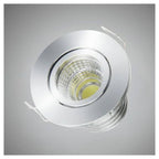 Spotlight 1 LED COB Empotrable 3 vatios 270LM Luz caliente natural ajustable