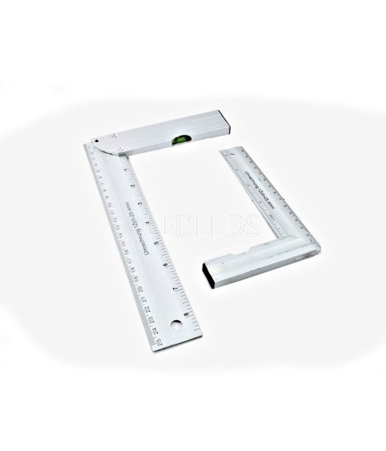 Burbuja magnética de nivel 3 burbujas vertical medida horizontal 45 ° 23 cm 91844