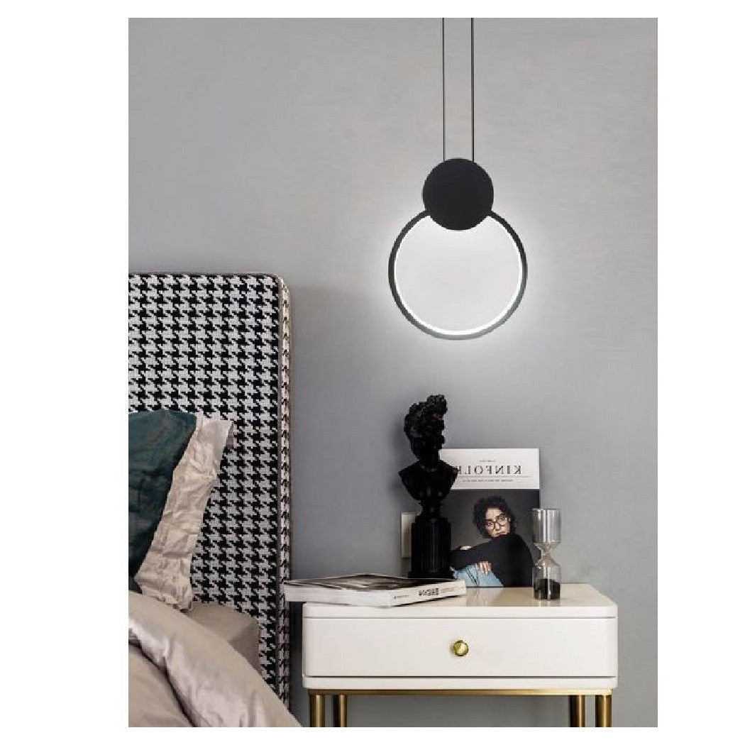 Suspensión de araña LED 10 W Moderno Metal negro Luz 3000K 6500K 4000K LP-01