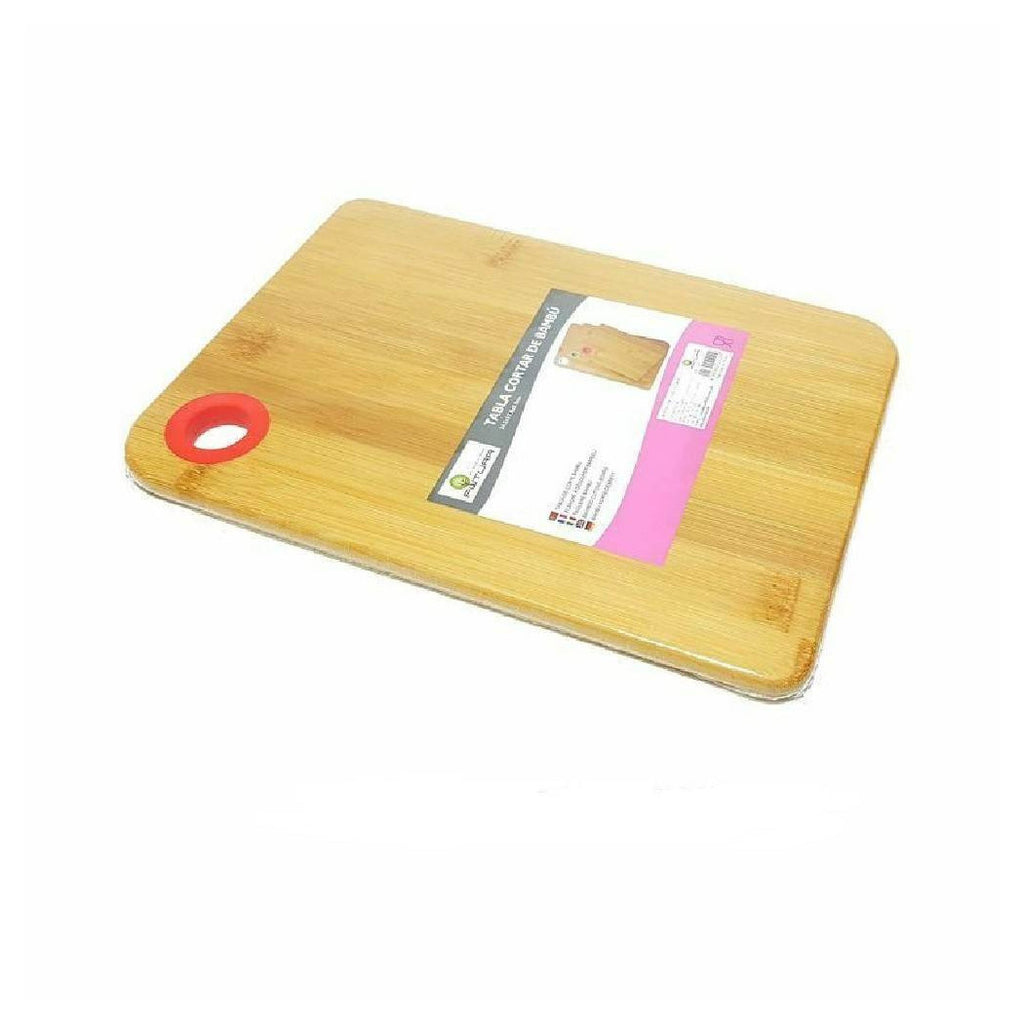 Tabla de cortar de madera natural Corte vegetales carne carne bambú 25 x 18 cm