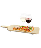 Tabla de cortar para pan de madera con rejilla extraíble para migas 30 x 18 cm