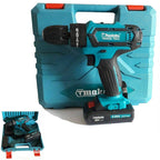 Taladro Percusión Batería de litio Destornillador 26V Doble batería + Maleta