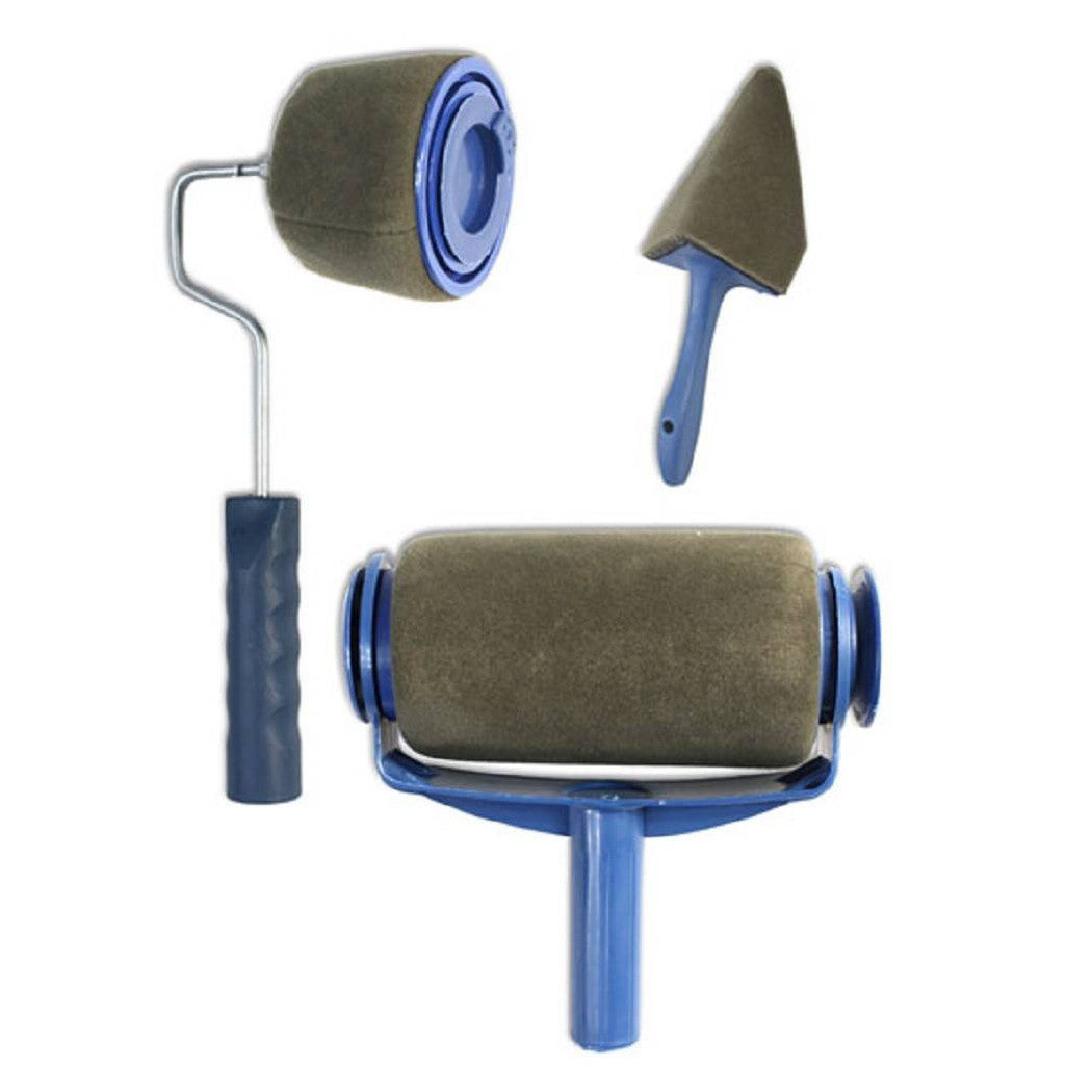 Tanque de pintura anti-goteo de rodillos 5pc triangular cepillo precisión bandeja