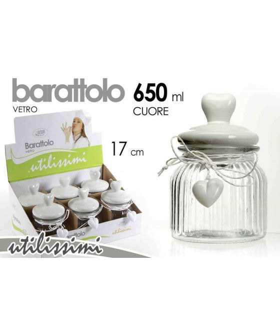 Set de 6 piezas de recipiente de jarra de vidrio con cubierta de jarra 2 lt