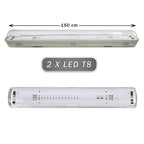 Techo al aire libre 2 Tubo LED de neón T8 G13 150 cm Techo de pared IP65 T8-150S