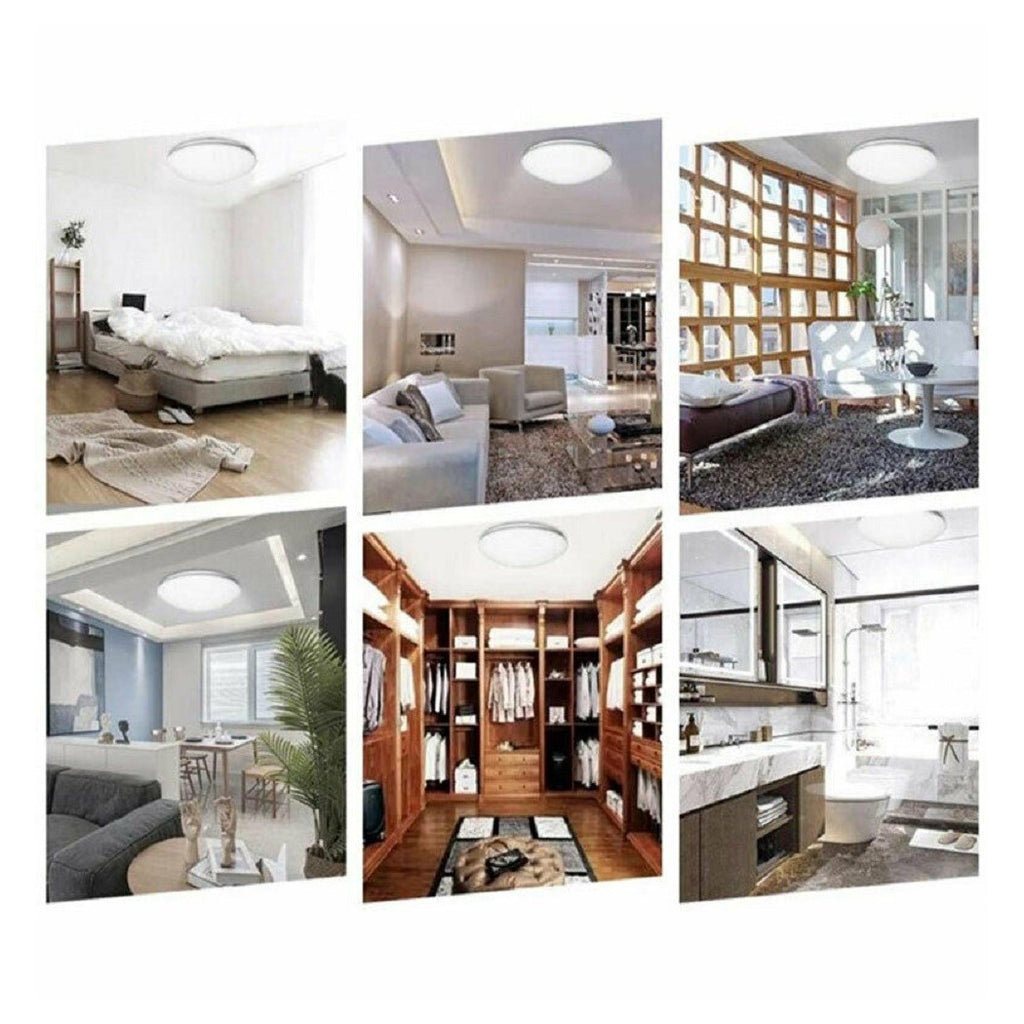 Techo de techo redondo Techo 18W Metal Plastic Light 6500K 4000K 3000K C01-18